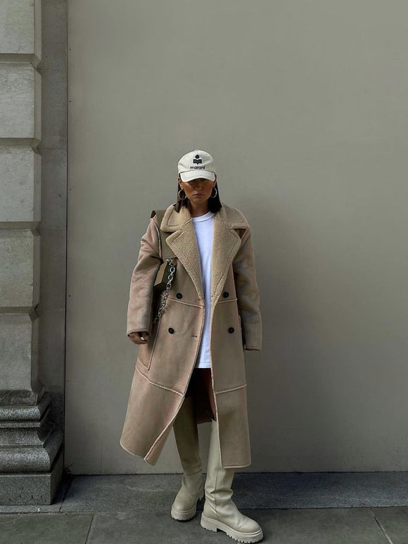 Abrigo de Invierno Estilo Británico Premium para Mujer