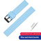 Light blue black buckle