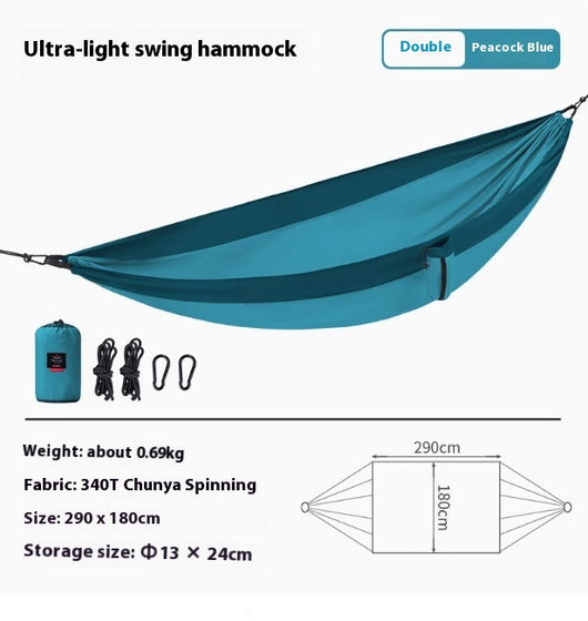 Hamaca Doble Portátil Anti-Vuelco para Camping y Exterior - Image 10