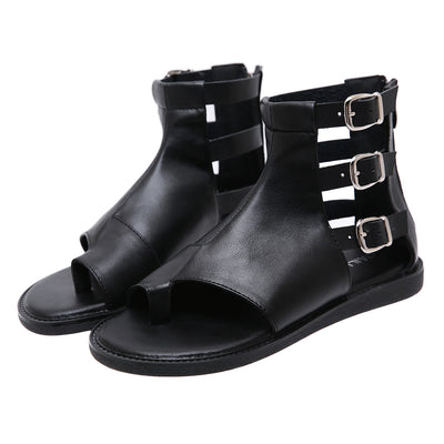 Sandalias Planas Cómodas con Anillo de Dedo para Mujer - Image 5