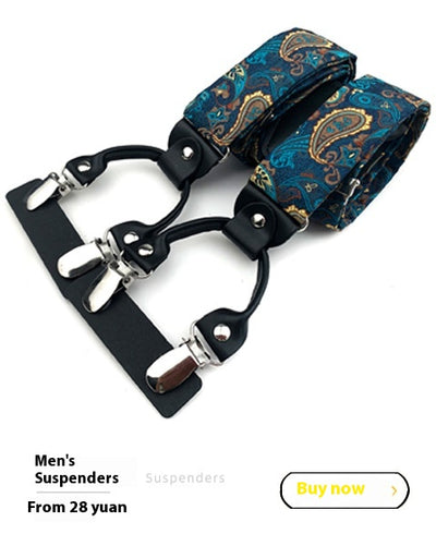 Set de Corbata Paisley con Clip y Caja de Regalo - Corbata Negra Elegante para Negocios - Image 47