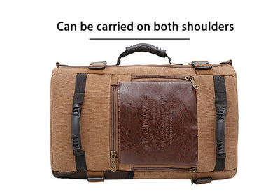 Mochila de Lona para Hombre - Backpack de Viaje y Trabajo con Compartimento Laptop - Image 13