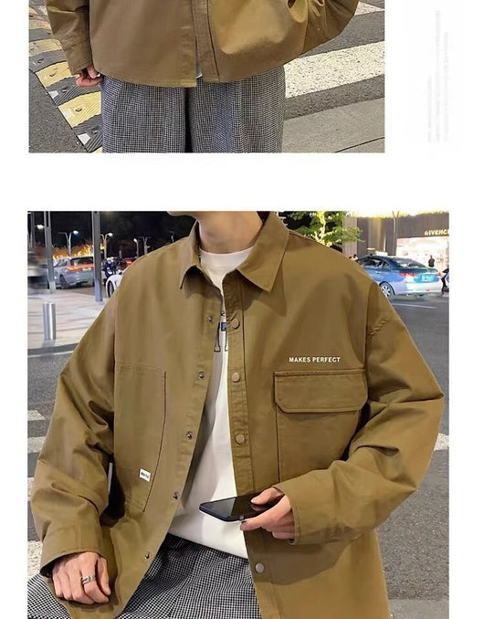 Cardigan Oversized Suelto de Manga Larga para Hombre - Image 13