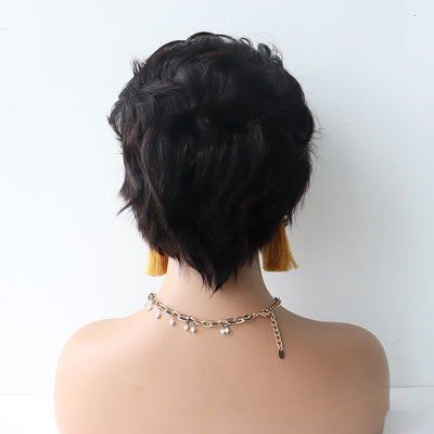 Peluca Bob Rizado con Encaje Frontal - Cabello Corto Ondulado - Image 5