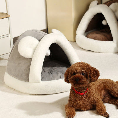 Cama Cueva Térmica para Gatos y Perros Pequeños - Refugio Acogedor - Image 4