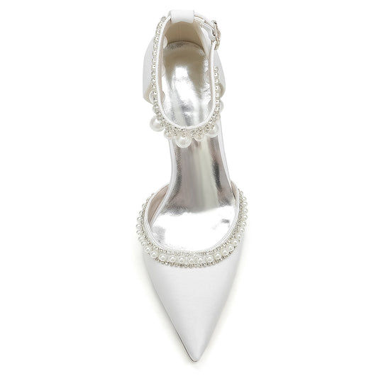 Zapatos de Tacón Cuadrado con Punta Afilada y Cristales Brillantes - Image 13