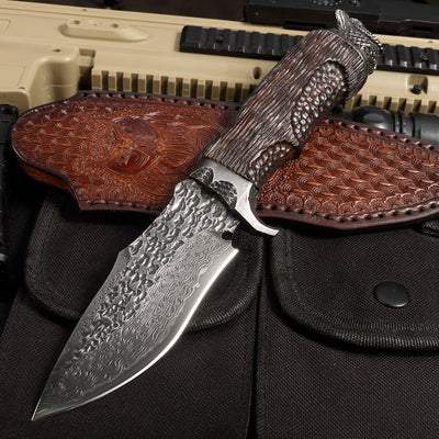 Cuchillo de Supervivencia Profesional de Hoja Recta - Resistente y Afilado para Camping - Image 4