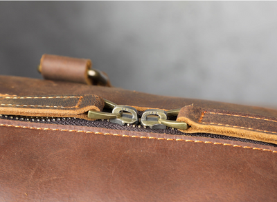 Bolsa de Viaje Retro en Cuero Genuino - Gran Capacidad para Hombre - Image 19