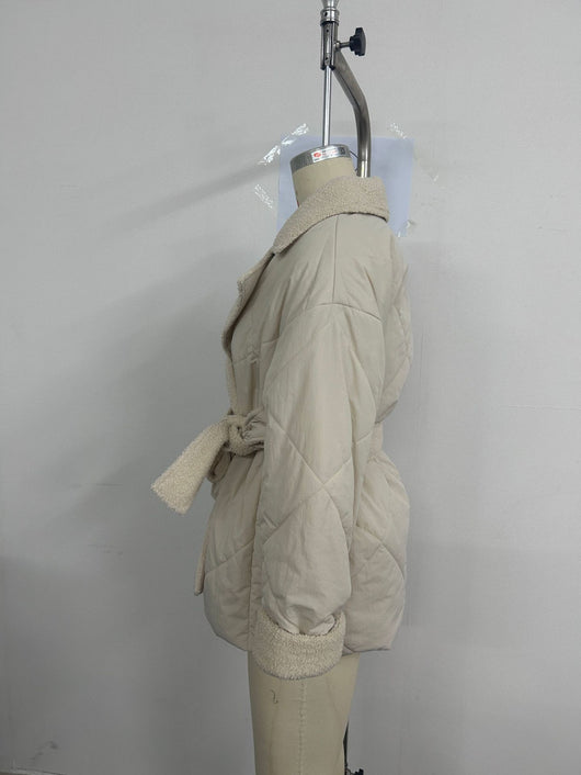 Abrigo Cuadros Invierno con Cintura Ajustable - Diseño Versátil para Mujer - Image 11