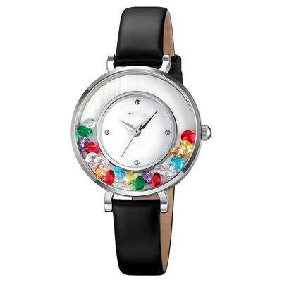 Reloj Elegante para Mujer con Esfera de Piedras Preciosas - Image 3
