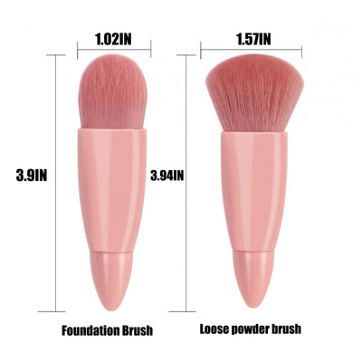 Set de 5 Brochas de Maquillaje Profesional - Base, Sombras y Difuminado - Image 13
