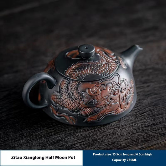 Tetera de Barro Púrpura Año del Dragón - Cerámica Artesanal Xianglong para Té Premium - Image 6