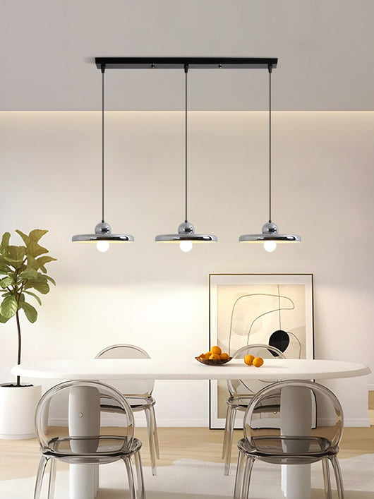 Lámpara Colgante Minimalista de Hierro en Tonos Crema para Sala - Image 9