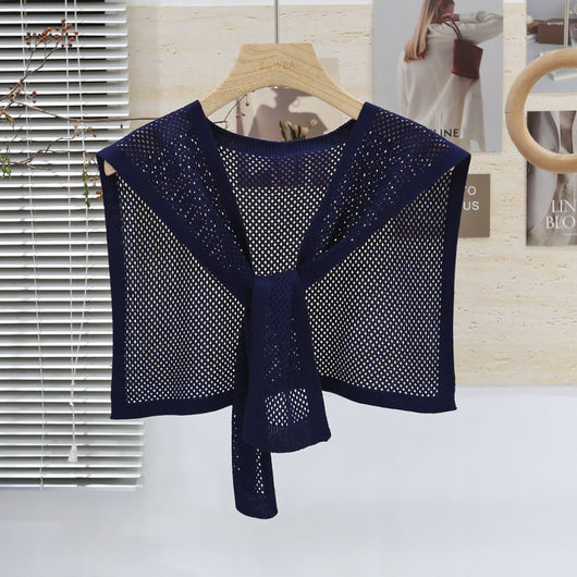 Chaleco Tejido Coordinado - Conjunto 3 Piezas Camisa y Falda - Image 36