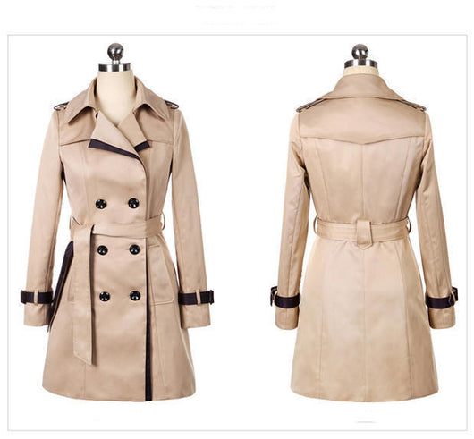 Abrigo Trinchera Largo para Mujer - Elegancia Otoño e Invierno - Image 2