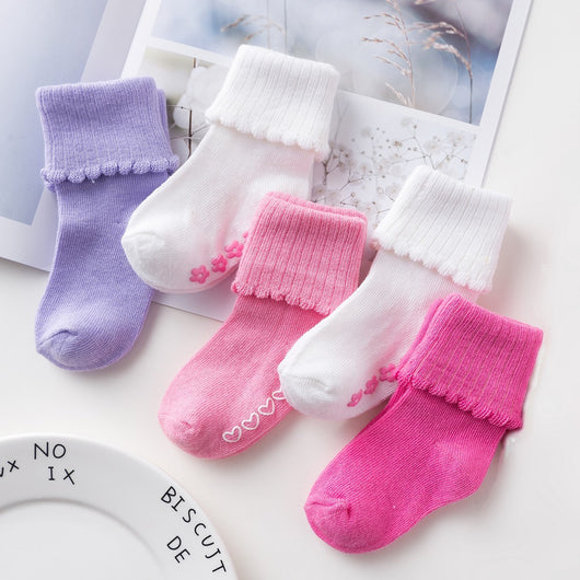 Calcetines Infantiles de Algodón Transpirable con Puño Ajustable - Image 6