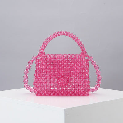 Bolsa Diagonal Tejida Artesanal Mini - Diseño Cute Acrílico Hecho a Mano - Image 5
