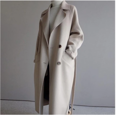 Abrigo de Lana Midi Elegante Hasta la Rodilla - Image 14