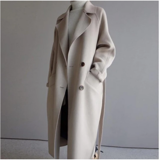 Abrigo de Lana Midi Elegante Hasta la Rodilla - Image 14