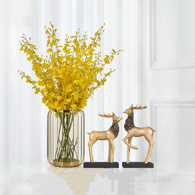 Jarrón Decorativo de Lujo con Flores Secas Simuladas para Sala de Estar - Image 7