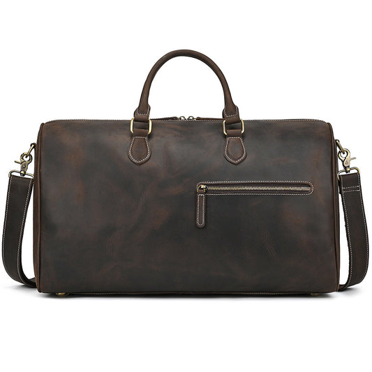 Bolsa de Viaje Cuero Vintage Crazy Horse Gran Capacidad - Image 2