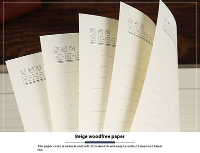 Libreta Portátil de Hojas Sueltas Estilo Retro con Papel Kraft - Image 25