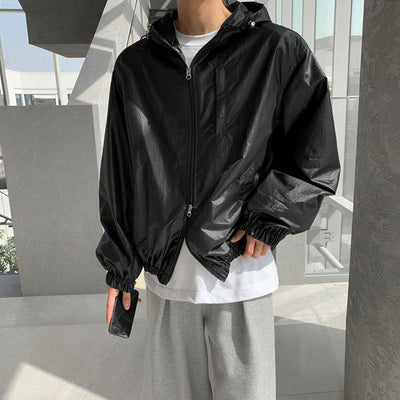 Chaqueta Deportiva Suelta con Capucha - Manga Larga Moderna para Hombre - Image 4