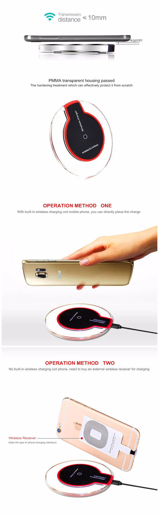 Cargador Inalámbrico Rápido Compatible con Samsung S8 y S8 Plus - Image 13