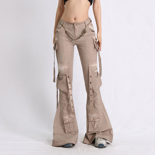 Jeans Acampanados de Cintura Alta para Mujer