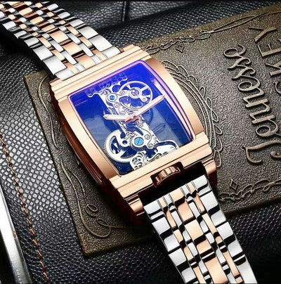 Reloj Mecánico para Hombre con Esfera Transparente y Resistencia al Agua - Image 7