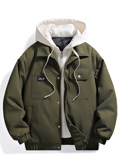 Chaqueta Acolchada Retro con Plumón Sintético Blanco - Image 12