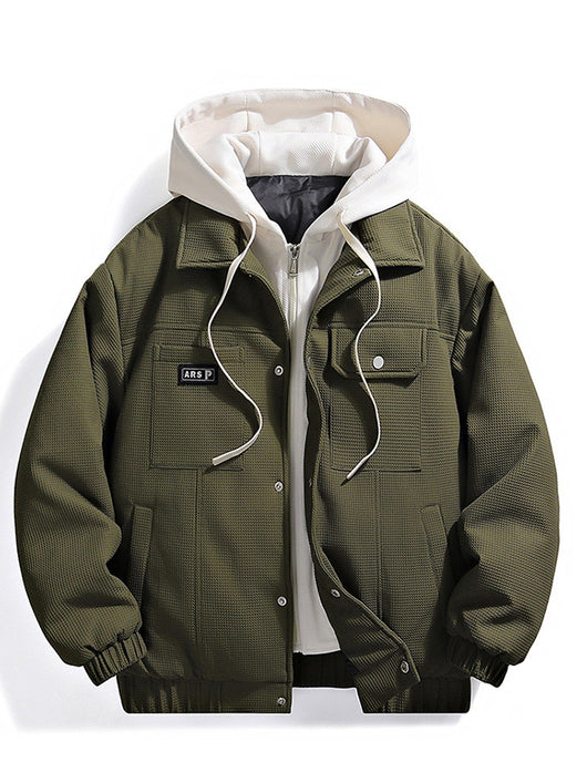 Chaqueta Acolchada Retro con Plumón Sintético Blanco - Image 12