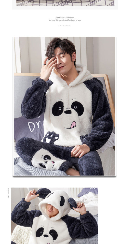 Pijama para Parejas Otoño Invierno Coral - Image 9
