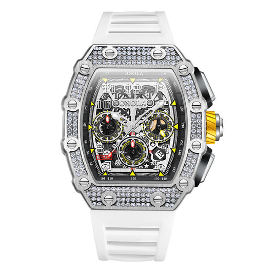 Reloj Mecánico Multifuncional con Diamantes - Elegancia y Precisión - Image 8