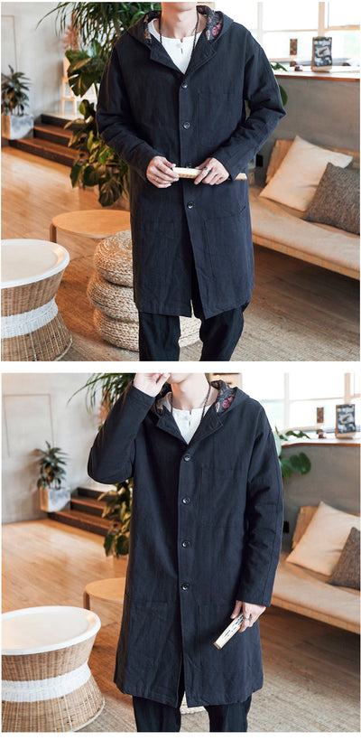 Cortavientos de Lino para Hombre - Largo Medio - Image 7