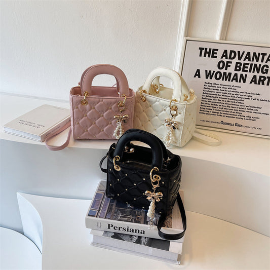 Bolso Bandolera Mujer con Bordado de Diamantes - Cartera de Moda Compacta - Image 2