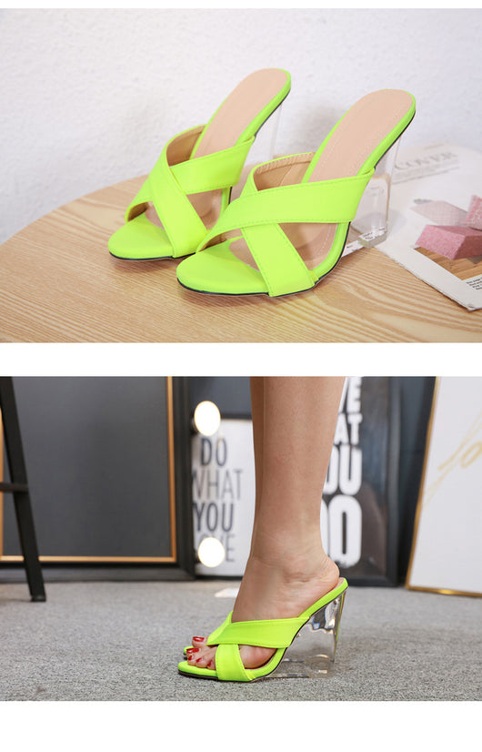 Tacones Altos Fluorescentes de Cristal - Image 18