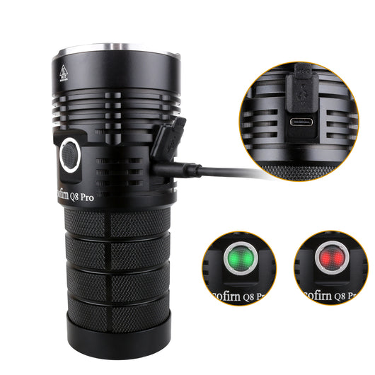 Linterna LED de Alta Potencia 18650C con Carga Directa - Image 12