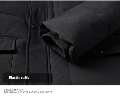 Abrigo Acolchado Térmico para Hombre Adulto Mayor - Chaqueta Gruesa con Capucha - Image 15