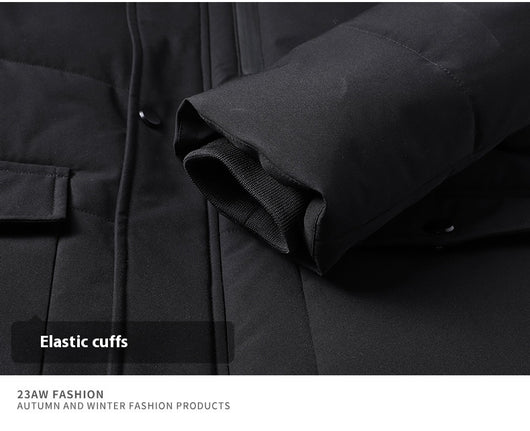 Abrigo Acolchado Térmico para Hombre Adulto Mayor - Chaqueta Gruesa con Capucha - Image 15