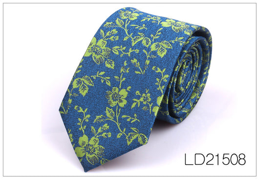 Corbata Casual Moderna con Estampado Floral - Ancho 6cm - Image 9