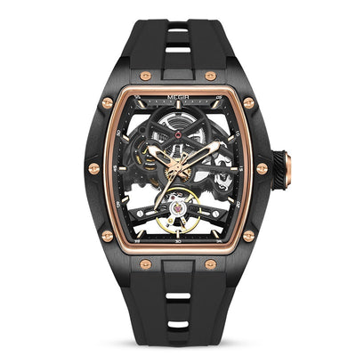 Reloj Mecánico Automático Hueco de Acero Inoxidable para Hombre - Image 7