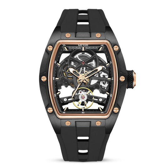 Reloj Mecánico Automático Hueco de Acero Inoxidable para Hombre - Image 7