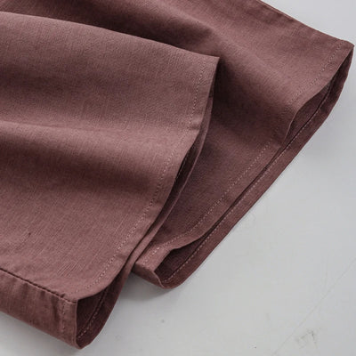 Pantalón Ancho de Lino y Algodón con Cintura Elástica - Image 44