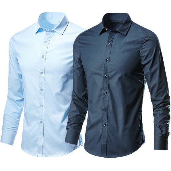 Camisa Casual Blanca para Hombre - Diseño Liso Versátil