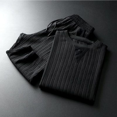 Conjunto de Dos Piezas a Rayas - Estilo Casual Moderno - Image 10