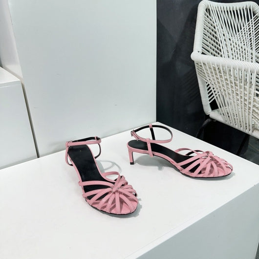 Sandalias Romanas Tejidas con Calado y Tacón Medio Vintage - Image 19