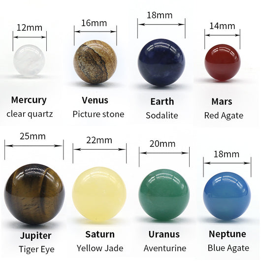 Conjunto de Piedras Naturales de los Ocho Planetas - Image 10