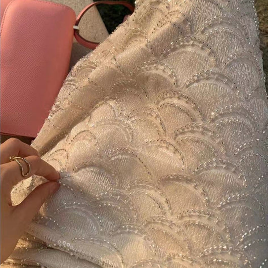 Falda Brillante con Lentejuelas en Abanico Efecto Escama - Image 4
