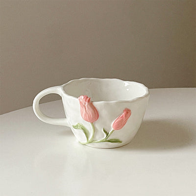 Juego de Vajilla Cerámica Tulipán 3D - Plato, Tazón y Taza - Image 9